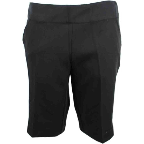 Page & Tuttle Pull On Shorts Womens Black Athletic Casual Bottoms P90004-BBK