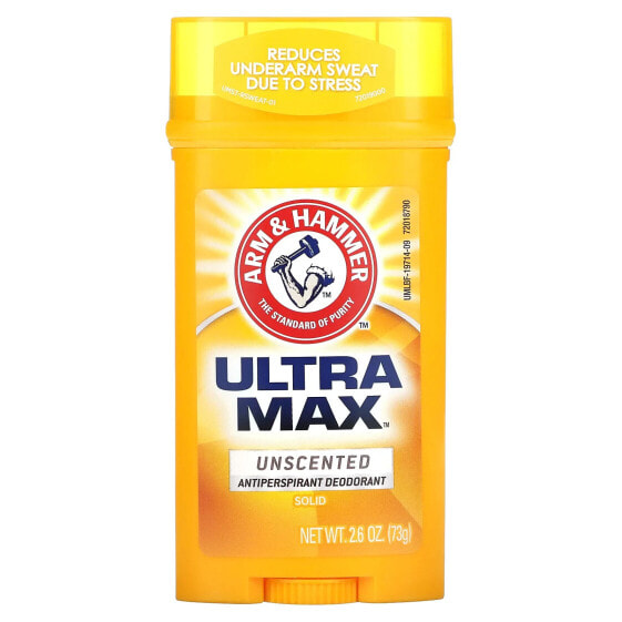 UltraMax, Solid Antiperspirant Deodorant, Unscented, 2.6 oz (73 g)