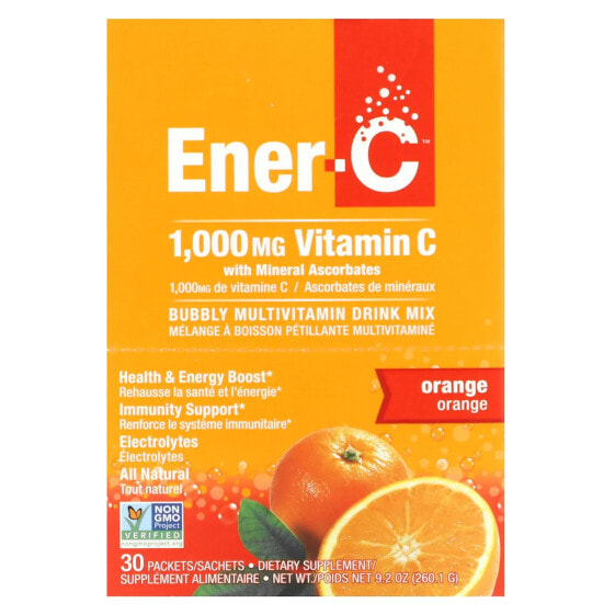 Vitamin C, Multivitamin Drink Mix, Orange, 1,000 mg, 30 Packets, 0.3 oz (8.67 g) Each