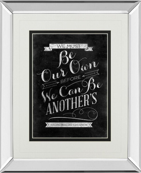 Be Our Own by SD Graphic Mirror Framed Print Wall Art, 34" x 40"