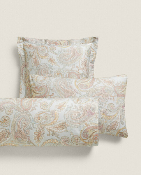 Paisley print pillowcase