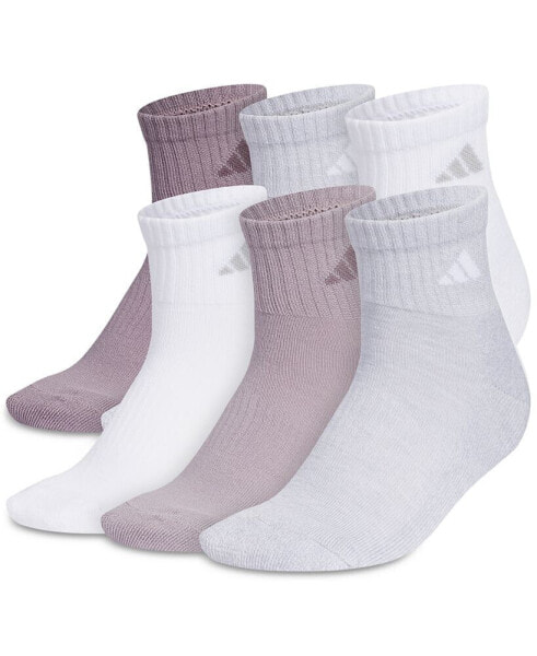 Women's Athletic Cushioned Quarter Socks, Pack of 6