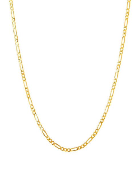 Polished 20" Figaro Chain (1.85mm) in 10K Yellow Gold