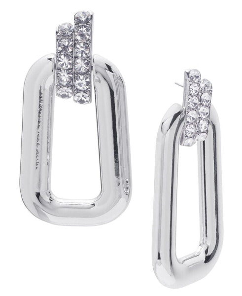 Pavé Oval Link Drop Earrings, Created for Macy's