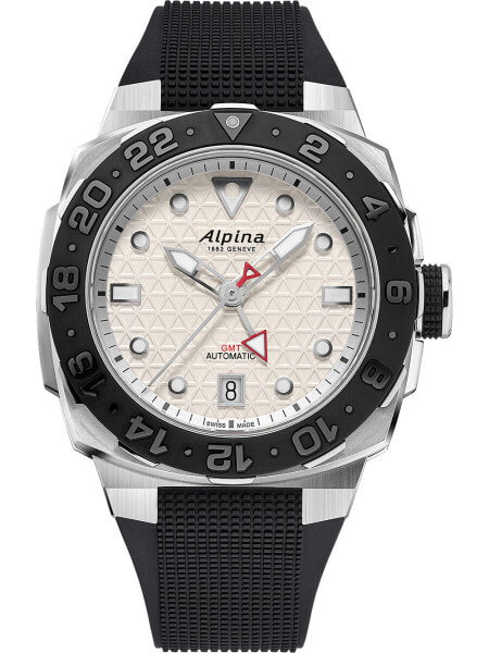 Alpina AL-560LG3VE6 Mens Watch Startimer Heritage Automatic GMT 39mm 30ATM