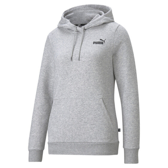 Puma Essentials Small Logo Pullover Hoodie Womens Grey Casual Outerwear 58679904