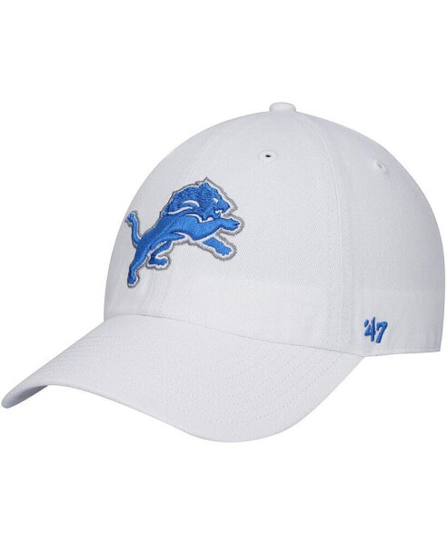 Men's White Detroit Lions Clean Up Adjustable Hat
