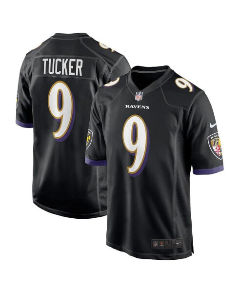 Men's Justin Tucker Black Baltimore Ravens Player Game Jersey