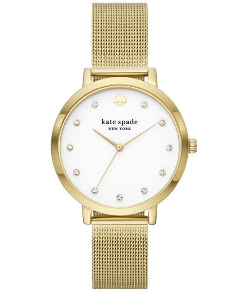 Women's Monterey Three-Hand Gold-Tone Stainless Steel Mesh Watch 38mm, KSW9056