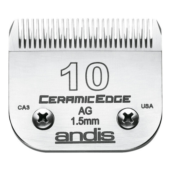 Лезвия Andis 10 Керамика Пёс Сталь Углеродистая сталь (1,5 mm)