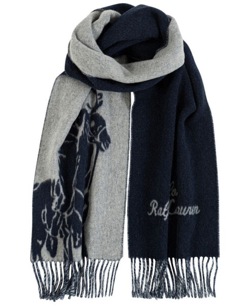 Men's Big Pony Jacquard Scarf