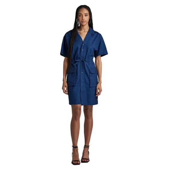 G-STAR Soft Utility short sleeve midi dress