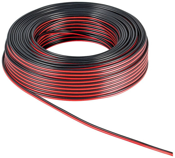 Wentronic goobay - Bulk-Lautsprecherkabel - 2.5 mm² - 25.0m - Rot/Schwarz - Cable