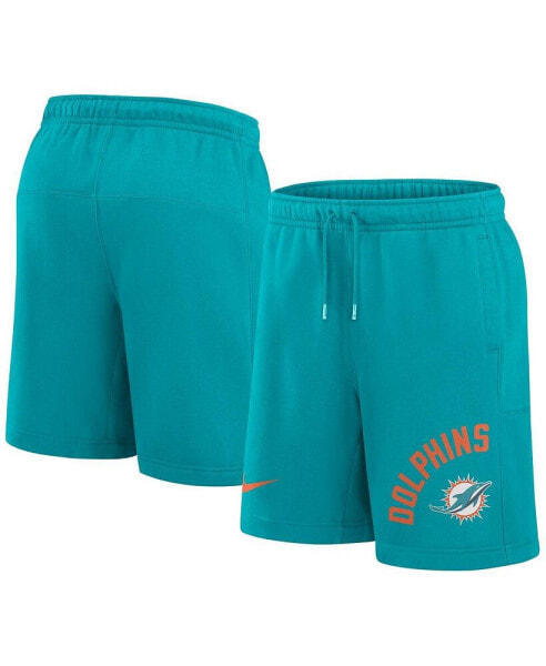 Men's Aqua Miami Dolphins Arched Kicker Shorts