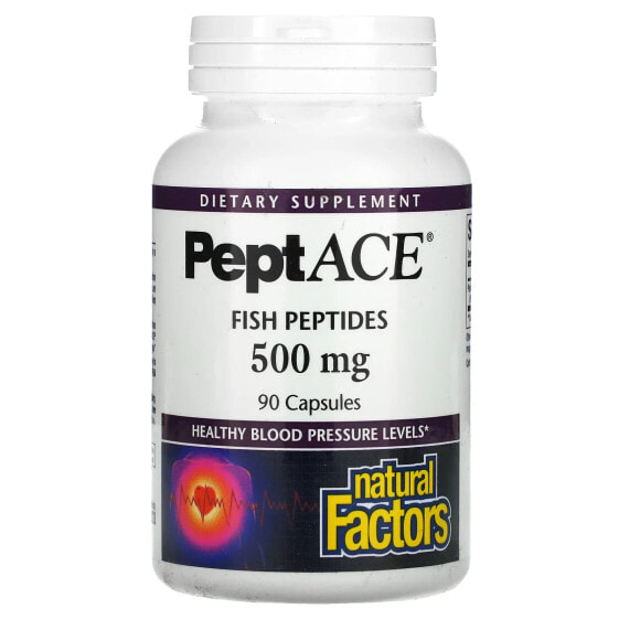 БАД Рыбий жир PeptACE, Fish Peptides, 500 мг, 90 капсул - Natural Factors