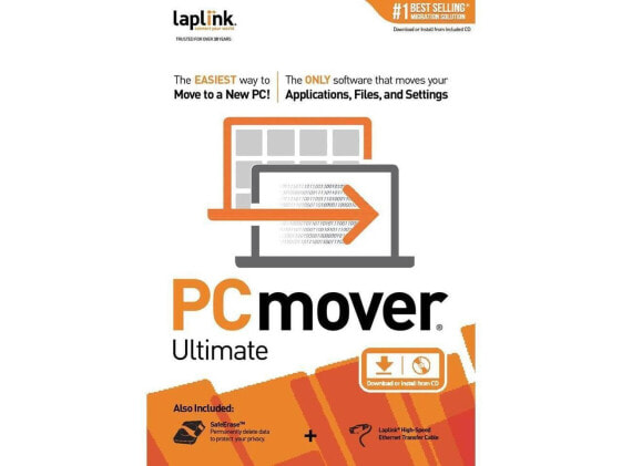 Laplink PCmover v.11.0 Ultimate With Ethernet Cable - 1 User