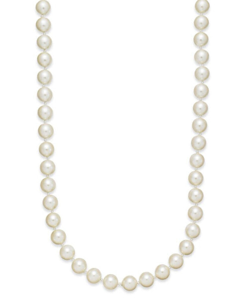 Imitation Pearl (8mm) Strand Necklace, 24" + 2" extender, Created for Macy's