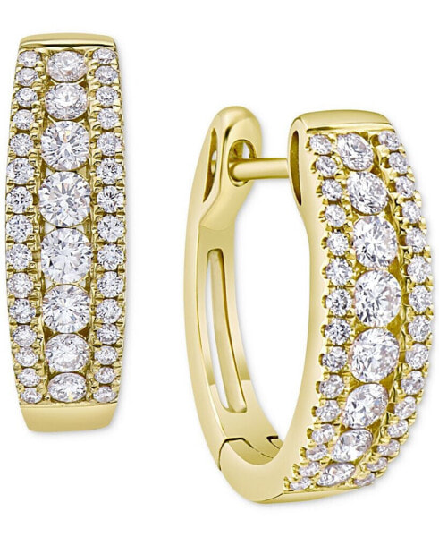 Diamond Small Hoop Earrings (3/4 ct. t.w.)