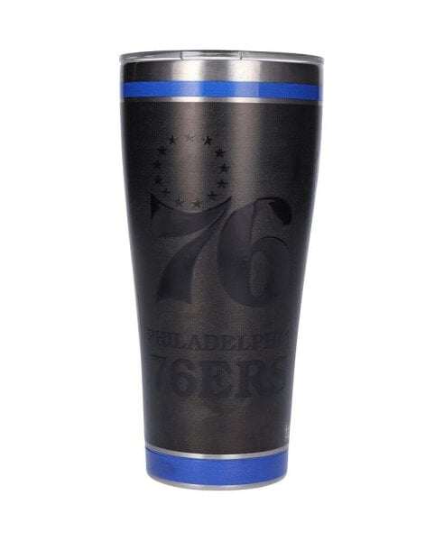 Philadelphia 76ers 30 Oz Blackout Stainless Steel Tumbler