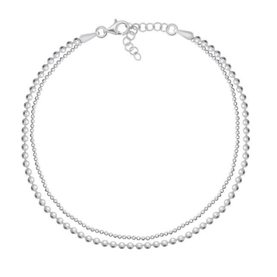 Double Ball Silver Bracelet BRC118W