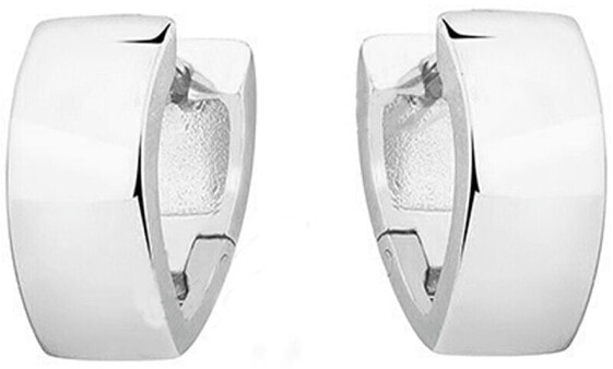 Minimalist silver round earrings SVLE0682XH20000