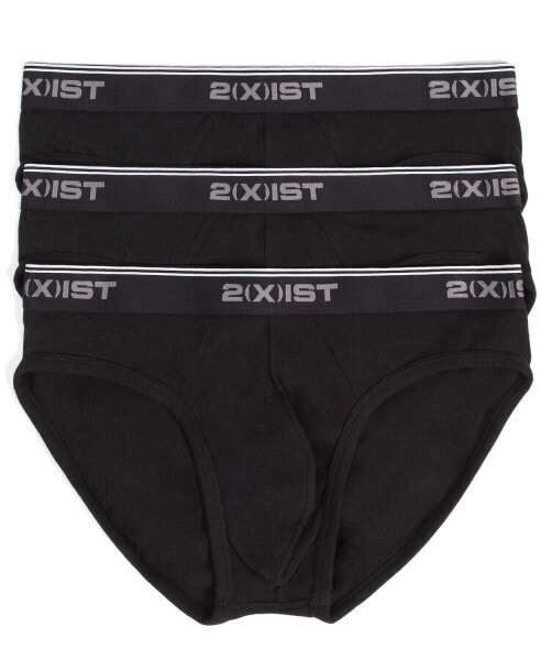 2(X)IST 260792 Men's Cotton Stretch No Show Brief Underwear Black Size X-Large