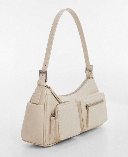 Women's Pockets Detail Shoulder Bag