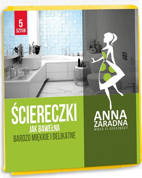 Anna Zaradna Ściereczki jak bawełna ANNA ZARADNA, 5szt., mix