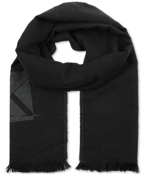 Men's Inverse CK Logo Yarn Dye Scarf