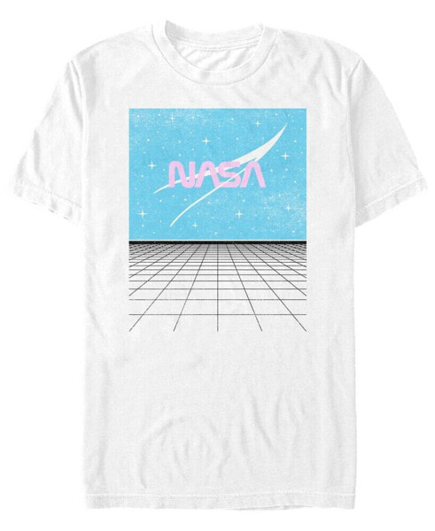 NASA Men's Space Grid Short Sleeve T- shirt