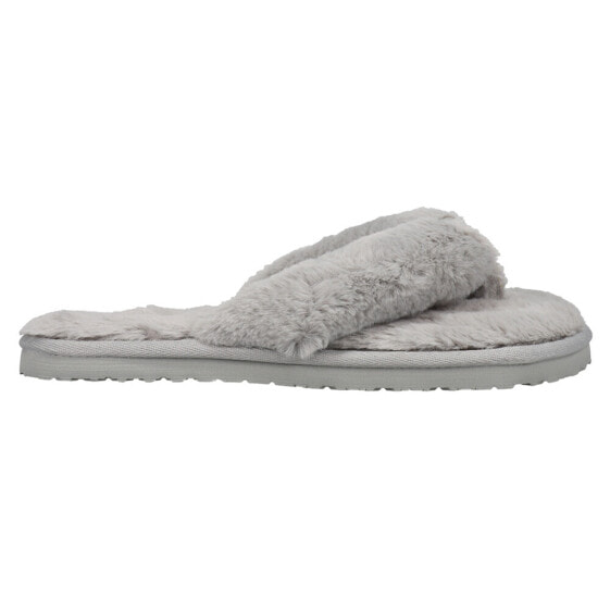 Puma Fluff Flip Flop Womens Grey Casual Slippers 384938-04