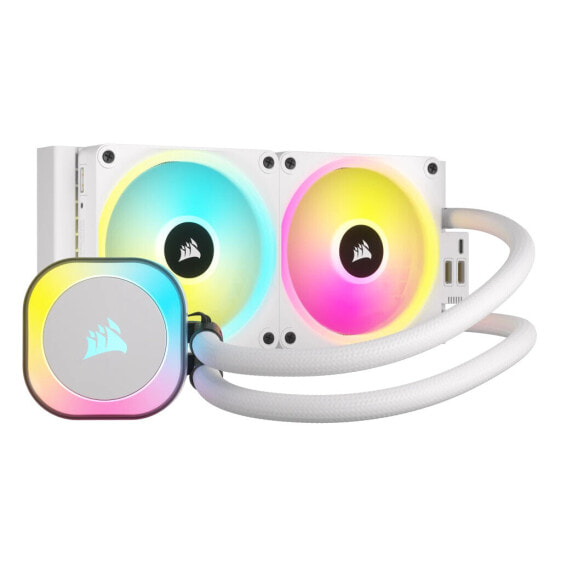 Corsair WAK Cooling iCUE Link H100i White RGB AIO 240mm - Processor cooler - AMD Socket AM4 (Ryzen)