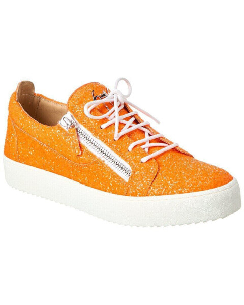 Giuseppe Zanotti May London Glitter Sneaker Men's Orange 46