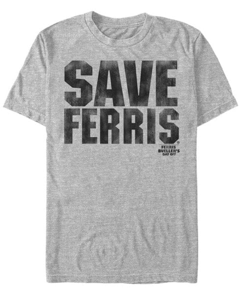 Paramount Men's Ferris Bueller'S Day Off Save Him Short Sleeve T-Shirt