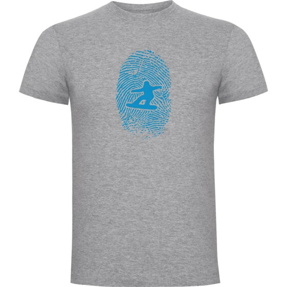 KRUSKIS Snowboarder Fingerprint short sleeve T-shirt