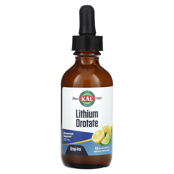 Lithium Orotate Drops, Lemon Lime, 2 fl oz (59 ml)