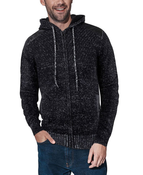 Men's Full-Zip Sherpa Knit Hoodie Sweater