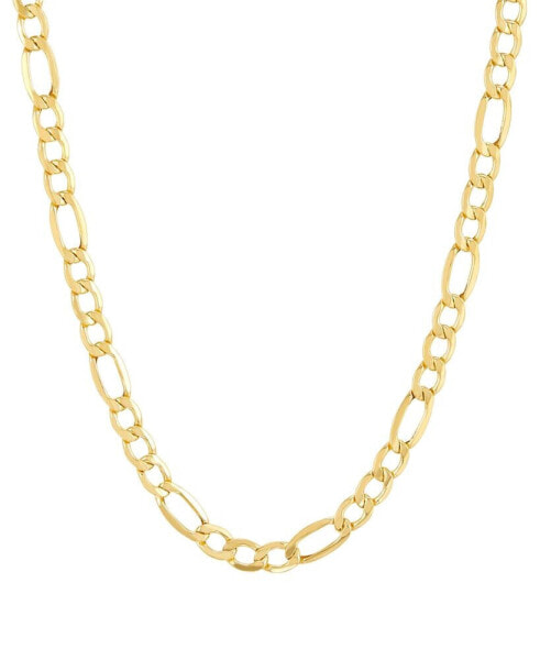 Italian Gold 22" Figaro Link Necklace (5-3/4mm) in 14k Gold