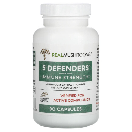5 Defenders®, Mushroom Extract Powder, 90 Capsules