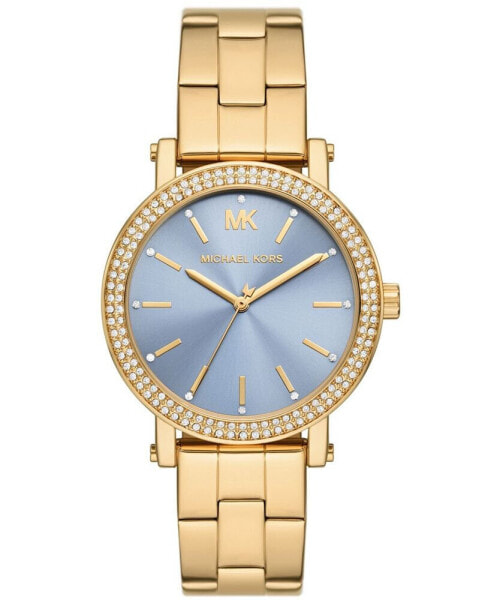 Women's Corey Three-Hand Gold-Tone Stainless Steel Watch 38mm