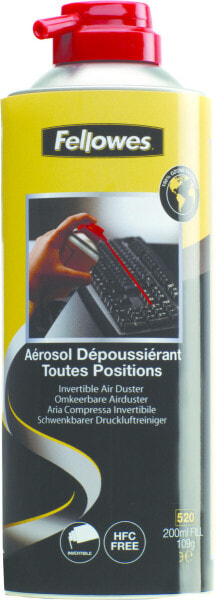 Fellowes HFC Free Invertible Air Duster - Equipment cleansing air pressure cleaner - Keyboard - Metal - Multicolour - 64 mm - 64 mm
