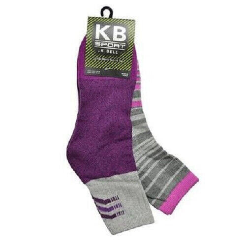 K. Bell Men's Color Block Hi Top Crew 2 Pair Pack Socks One Size - 68337M