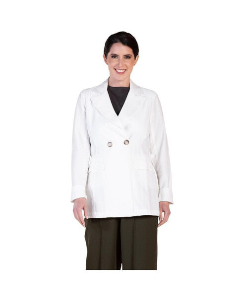 Women's Button-Front Self-Tie Blazer