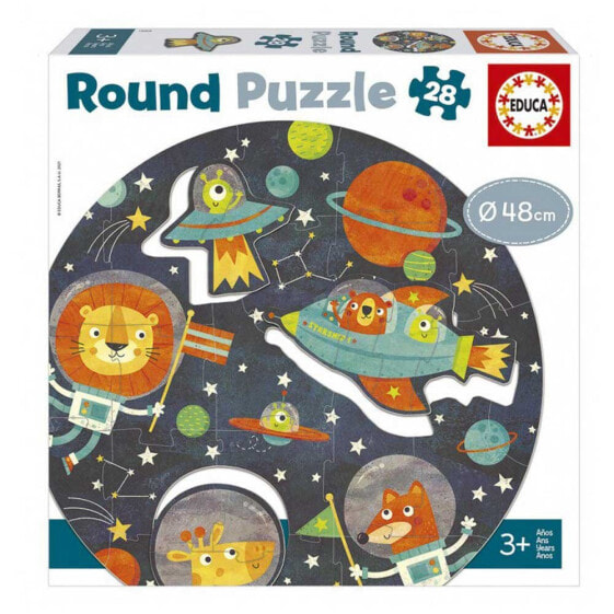 EDUCA BORRAS 28 Pieces Round Space Puzzle