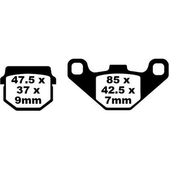 EBC SFA Series Organic SFA083 Brake Pads