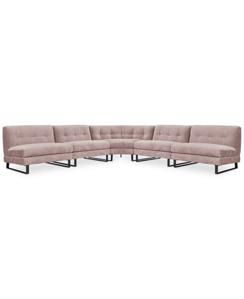 CLOSEOUT! Kathya 157" 5-Pc. Fabric Modular Sectional, Created for Macy's