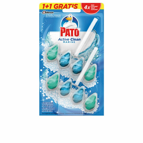 Освежитель для туалета Pato Pato Wc Active Clean дезинфицирующее средство Морской 2 штук