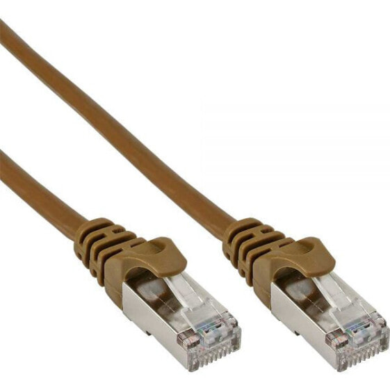 InLine Patch Cable SF/UTP Cat.5e brown 0.5m