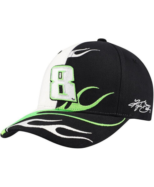 Men's Black Kyle Busch Flame Adjustable Hat