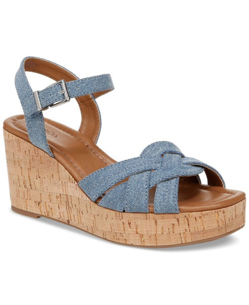 Cerres Ankle-Strap Espadrille Wedge Sandals, Created for Macy's